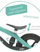 Chillafish Bicicleta copii fara pedale BMXie 02 Mint 12 inch suport pentru picioare si frana integrata varsta 2-5 ani scaun reglabil de la 32 la 39 cm anvelopele RubberSkin