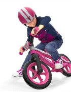Chillafish Bicicleta copii fara pedale BMXie 02 Pink cu suport pentru picioare si frana integrata varsta 2-5 ani scaun reglabil de la 32 la 39 cm anvelopele RubberSkin