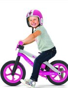 Chillafish Bicicleta copii fara pedale BMXie 02 Pink cu suport pentru picioare si frana integrata varsta 2-5 ani scaun reglabil de la 32 la 39 cm anvelopele RubberSkin