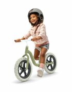 Chillafish Bicicleta copii fara pedale Charlie Lux Olive cu roti din spuma Eva 12 inch varsta 2-5 ani scaun reglabil de la 32-40 cm greutate redusa 32 kg ghidon reglabil anvelope EVA inaltimea recomandata 87-110 cm