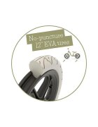 Chillafish Bicicleta copii fara pedale Charlie Lux Olive cu roti din spuma Eva 12 inch varsta 2-5 ani scaun reglabil de la 32-40 cm greutate redusa 32 kg ghidon reglabil anvelope EVA inaltimea recomandata 87-110 cm