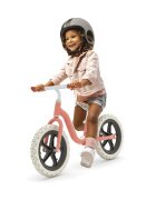 Chillafish Bicicleta copii fara pedale Charlie Lux Salmon cu roti din spuma Eva 12 inch varsta 2-5 ani scaun reglabil de la 32-40 cm greutate redusa 32 kg ghidon reglabil anvelope EVA inaltimea recomandata 87-110 cm