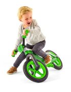 Chillafish Bicicleta de echilibru BMXie 02 Green cu suport pentru picioare si frana integrata