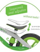Chillafish Bicicleta de echilibru BMXie 02 Green cu suport pentru picioare si frana integrata