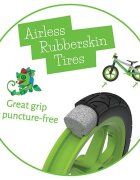 Chillafish Bicicleta de echilibru BMXie 02 Green cu suport pentru picioare si frana integrata