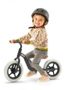 Chillafish Bicicleta de echilibru Charlie Black Usoara Cu ghidon si sa reglabile Greutate 2.5 Kg Cu roti din spuma EVA 10 inch Pentru 18-48 luni