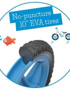 Chillafish Bicicleta de echilibru Charlie Blue Usoara Cu ghidon si sa reglabile Greutate 2.5 Kg Cu roti din spuma EVA 10 inch Pentru 18-48 luni