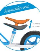 Chillafish Bicicleta de echilibru Charlie Blue Usoara Cu ghidon si sa reglabile Greutate 2.5 Kg Cu roti din spuma EVA 10 inch Pentru 18-48 luni