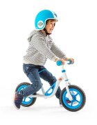 Chillafish Bicicleta de echilibru Charlie Blue Usoara Cu ghidon si sa reglabile Greutate 2.5 Kg Cu roti din spuma EVA 10 inch Pentru 18-48 luni