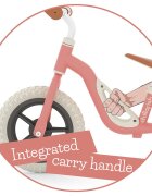Chillafish Bicicleta de echilibru Charlie Flamingo Usoara Cu ghidon si sa reglabile Greutate 2.5 Kg Cu roti din spuma EVA 10 inch Pentru 18-48 luni