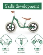 Chillafish Bicicleta de echilibru Charlie Forest Usoara Cu ghidon si sa reglabile Greutate 2.5 Kg Cu roti din spuma EVA 10 inch Pentru 18-48 luni