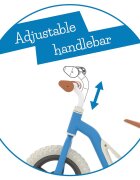 Chillafish Bicicleta de echilibru Charlie Navy Usoara Cu ghidon si sa reglabile Greutate 2.5 Kg Cu roti din spuma EVA 10 inch Pentru 18-48 luni