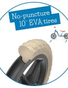 Chillafish Bicicleta de echilibru Charlie Navy Usoara Cu ghidon si sa reglabile Greutate 2.5 Kg Cu roti din spuma EVA 10 inch Pentru 18-48 luni