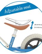 Chillafish Bicicleta de echilibru Charlie Navy Usoara Cu ghidon si sa reglabile Greutate 2.5 Kg Cu roti din spuma EVA 10 inch Pentru 18-48 luni
