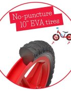 Chillafish Bicicleta de echilibru Charlie Red Usoara Cu ghidon si sa reglabile Greutate 2.5 Kg Cu roti din spuma EVA 10 inch Pentru 18-48 luni