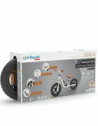Chillafish Bicicleta de echilibru Charlie Silver Usoara Cu ghidon si sa reglabile Greutate 2.5 Kg Cu roti din spuma EVA 10 inch Pentru 18-48 luni