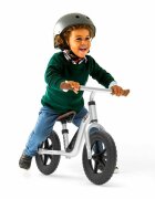 Chillafish Bicicleta de echilibru Charlie Silver Usoara Cu ghidon si sa reglabile Greutate 2.5 Kg Cu roti din spuma EVA 10 inch Pentru 18-48 luni