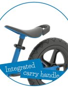 Chillafish Bicicleta de echilibru Charlie Sport Navy 12 inch reglabila ghidon din spuma suport picioare greutate admisa 35 kg