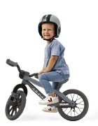 Chillafish Bicicleta fara pedale BMXie Vroom Anthracite 12 inch suport pentru picioare integrat varsta 2-5 ani scaun reglabil anvelope EVA greutate admisa 35 kg