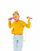 Chillafish Coarda de sarit cu lungime reglabila Skibbi Fucshia