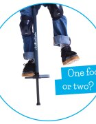 Chillafish Saritor pentru copii 5 ani+ Poogi Albastru stick pogo