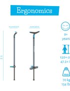 Chillafish Saritor pentru copii Poogi Blue stick pogo