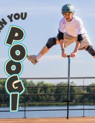 Chillafish Saritor pentru copii Poogi Blue stick pogo