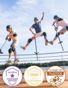 Chillafish Saritor pentru copii Poogi Blue stick pogo