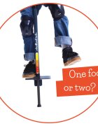 Chillafish Saritor pentru copii Poogi Glow Papaya stick pogo