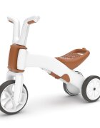 Chillafish Tricicleta pentru copii Bunzi Mate Camel 2 in 1 transformabila in bicicleta fara pedale scaun usor reglabil roti din cauciuc sintetic spatiu depozitare jucarii greutate admisa 25 kg