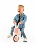 Chillafish Tricicleta pentru copii Bunzi Mate Flamingo 2 in 1 transformabila in bicicleta fara pedale scaun usor reglabil roti din cauciuc sintetic spatiu depozitare jucarii greutate admisa 25 kg