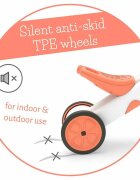 Chillafish Tricicleta pentru copii Bunzi Mate Flamingo 2 in 1 transformabila in bicicleta fara pedale scaun usor reglabil roti din cauciuc sintetic spatiu depozitare jucarii greutate admisa 25 kg