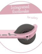 Chillafish Trotineta pentru copii Flexxi Cameo Pink pliabila ghidon reglabil roti ABEC-5 greutate admisa 50 kg