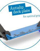 Chillafish Trotineta pentru copii Flexxi Glow Navy pliabila ghidon reglabil roti ABEC-5 greutate admisa 50 kg