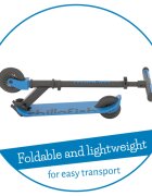 Chillafish Trotineta pentru copii Flexxi Glow Navy pliabila ghidon reglabil roti ABEC-5 greutate admisa 50 kg