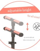 Chillafish Trotineta pentru copii Scotti 2 Flamingo cu ghidon reglabil roti ABEC-5 greutate admisa 50 kg
