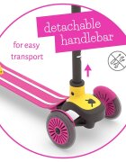 Chillafish Trotineta pentru copii Scotti Blue cu ghidon reglabil roti ABEC-5 greutate admisa 50 kg