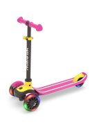 Chillafish Trotineta pentru copii Scotti Glow Pink cu 3 roti luminoase ghidon reglabil greutate admisa 50 kg