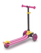 Chillafish Trotineta pentru copii Scotti Pink cu ghidon reglabil roti ABEC-5 greutate admisa 50 kg