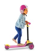 Chillafish Trotineta pentru copii Scotti Pink cu ghidon reglabil roti ABEC-5 greutate admisa 50 kg