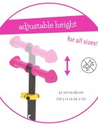 Chillafish Trotineta pentru copii Scotti Pink cu ghidon reglabil roti ABEC-5 greutate admisa 50 kg