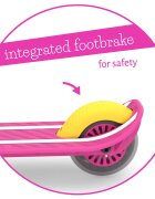 Chillafish Trotineta pentru copii Scotti Pink cu ghidon reglabil roti ABEC-5 greutate admisa 50 kg