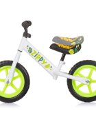 CHIPOLINO Bicicleta pentru copii Zippy Green fara pedale scaun reglabil manere antiderapante greutate suportata 25 kg varsta 3 ani+