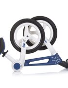 CHIPOLINO Bicicleta pliabila pentru copii Fold X Navy fara pedale 12 inch greutate suportata 25 kg scaun reglabil pe inaltime