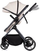 CHIPOLINO Carucior 2 in 1 pentru copii Pearl Cashmere transformabil sezut reversibil bara detasabila roti cu suspensii geanta greutate admisa 22 kg