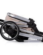 CHIPOLINO Carucior 2 in 1 pentru copii Pearl Latte transformabil sezut reversibil bara detasabila roti cu suspensii geanta greutate admisa 22 kg