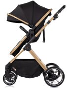 CHIPOLINO Carucior 2 in 1 pentru copii Pearl Noir transformabil sezut reversibil bara detasabila roti cu suspensii geanta greutate admisa 22 kg