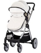 CHIPOLINO Carucior 2 in 1 pentru copii Vista Biscotta transformabil cadru din aluminiu sezut reversibil maner reglabil suspensii husa de picioare geanta greutate suportata 22 kg