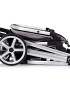 CHIPOLINO Carucior 2 in 1 pentru copii Vista Cloud Grey transformabil cadru din aluminiu sezut reversibil maner reglabil suspensii husa de picioare geanta greutate suportata 22 kg