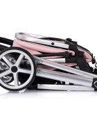 CHIPOLINO Carucior 2 in 1 pentru copii Vista Pink Marshmallow transformabil cadru din aluminiu sezut reversibil maner reglabil suspensii husa de picioare geanta greutate suportata 22 kg